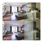 Duş kapısı için akıllı değiştirilebilir cam